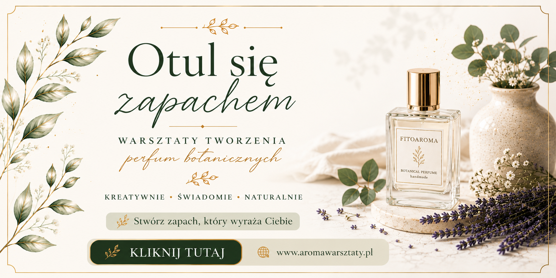 STREFA AROMATERAPII warsztaty baner - STREFA AROMATERAPII